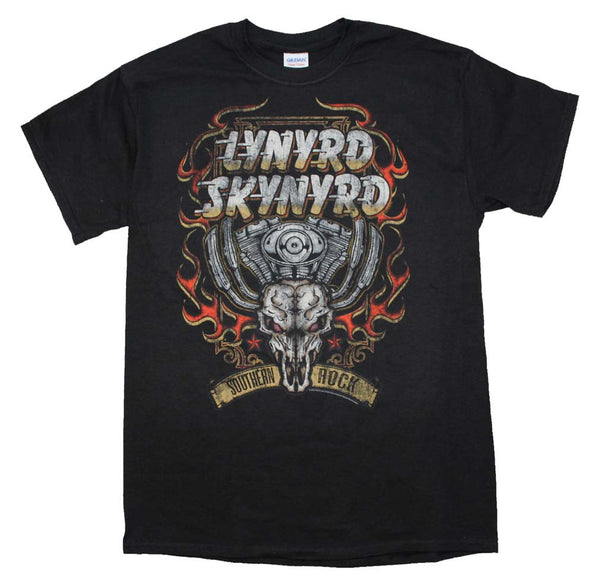 Lynyrd Skynyrd T-Shirt Featuring The Motor Skull