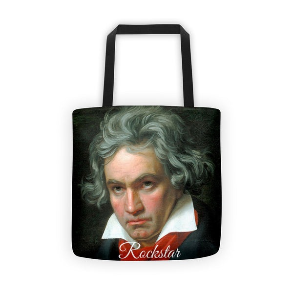 Rockstar Ludwig Van Beethoven tote bag available at RockerTeeShirts.com