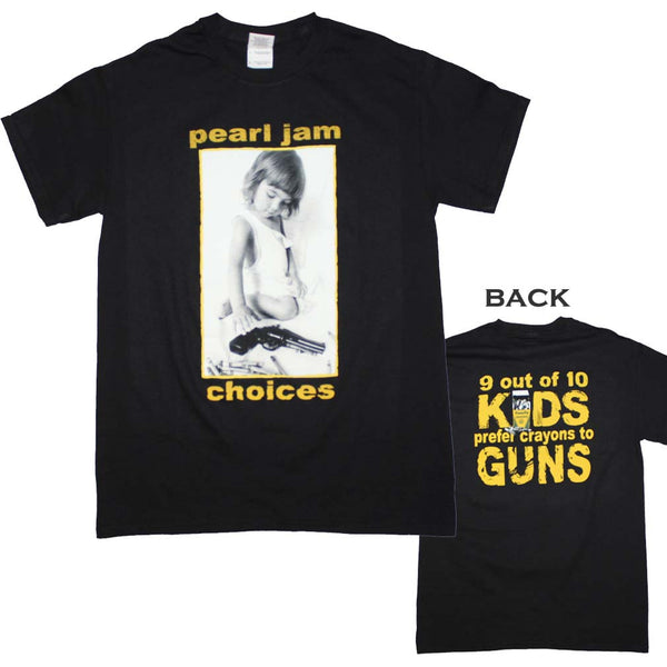 Pearl Jam T-Shirt Featuring Choices
