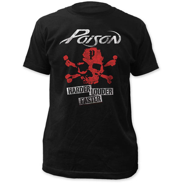 Poison Harder Faster Louder t-shirt is available at RockerTeeShirts.com