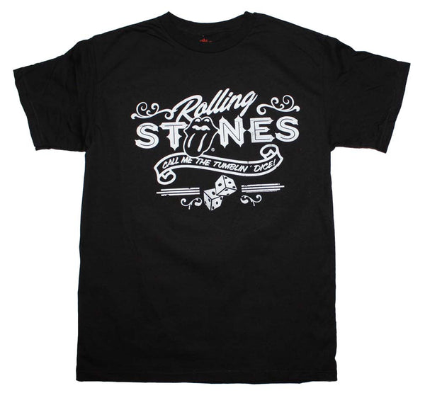 Rolling Stones T-Shirt Featuring Tumblin Dice Artwork is available at Rocxker Tee 