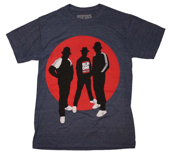 Run DMC T-Shirt Featuring The Silhouette Circle Image. Hip Hop Music Memorabilia At It's Best