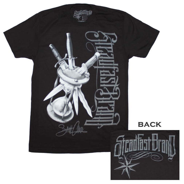 Steadfast Brand T-Shirt Featuring Killing Time Tattoo Artwork. Loved By Music T-Shirt Collectors Everywhere