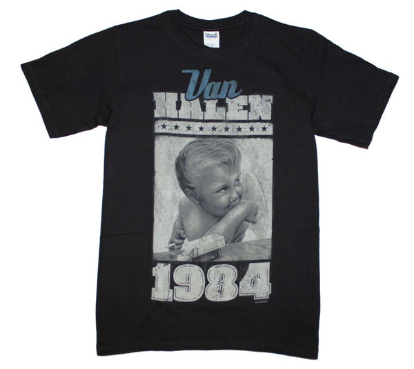 Van Halen 1984 Smoking Baby T-Shirt is available at Rocker Tee.