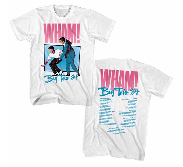 WHAM Big Tour 1984 t-shirt is available at rockerteeshirts.com