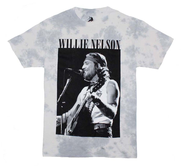 Willie Nelson B&W Tie Dye T-Shirt