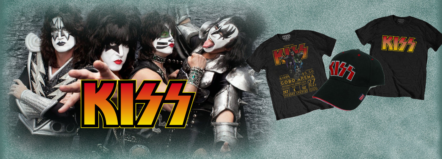 Officially licensed KISS t-shirts